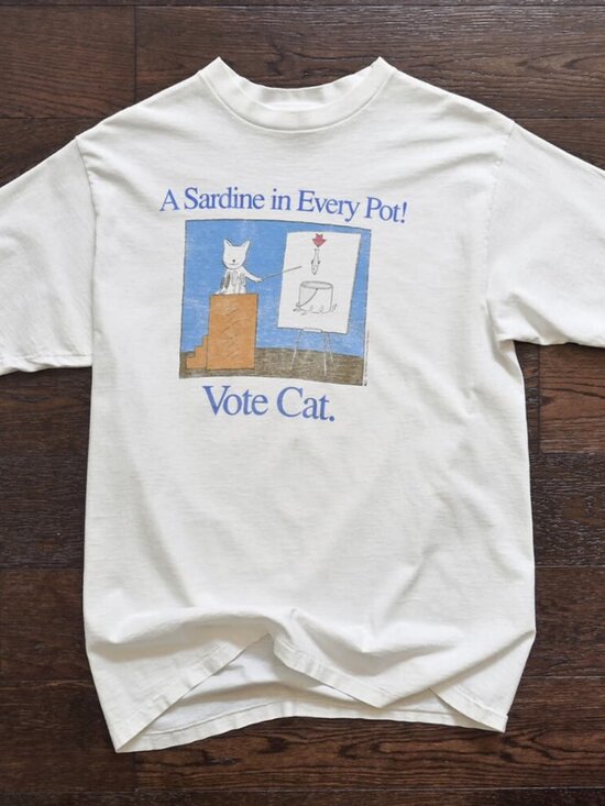 Gildan Other - A Sardine in Every Pot! Vote Cat Funny Tee